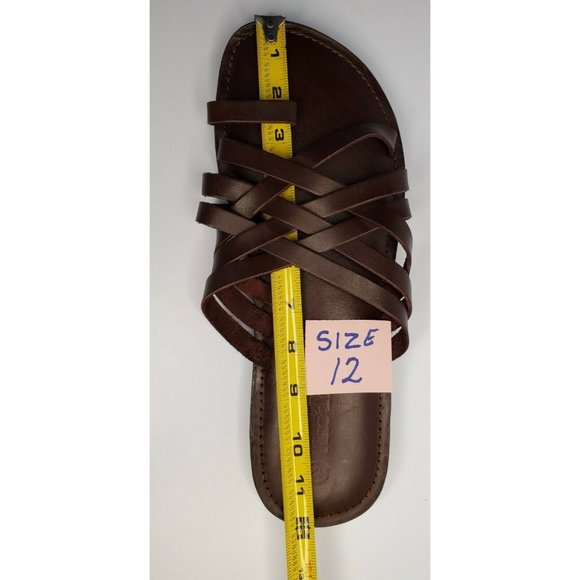 BRAND NEW LEATHER JOLLY KNOCKER ROMAN SANDALS WITH TOE STRAP UNISEX ADULT'S - Picture 8 of 10